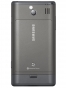 Fotografía Trasera del Samsung i8700 Omnia 7 8 GB Negro. En la pantalla se muestra Cámara de fotos
