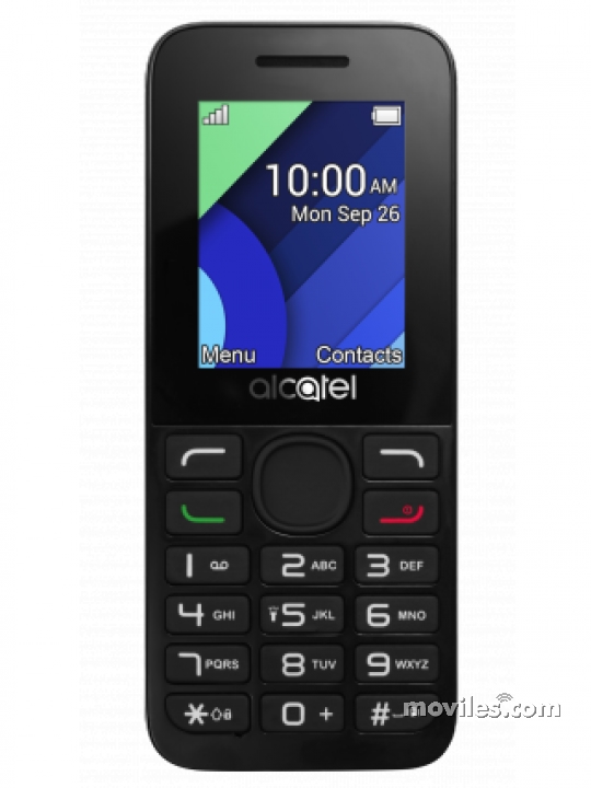 ALCATEL Doble Sim Desbloqueado 2018 Negro Cámara Bluetooth FM Radio 1054d móvil 
