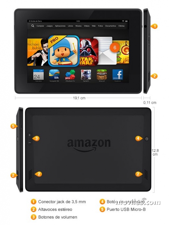 Imagen 4 Tablet Amazon Kindle Fire HD