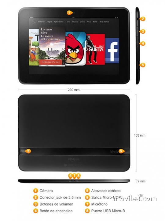 Imagen 3 Tablet Amazon Kindle Fire HD 8.9