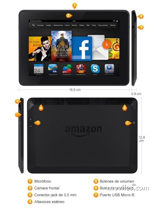 Imagen 3 Tablet Amazon Kindle Fire HDX