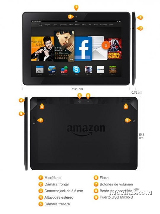 Imagen 4 Tablet Amazon Kindle Fire HDX 8.9