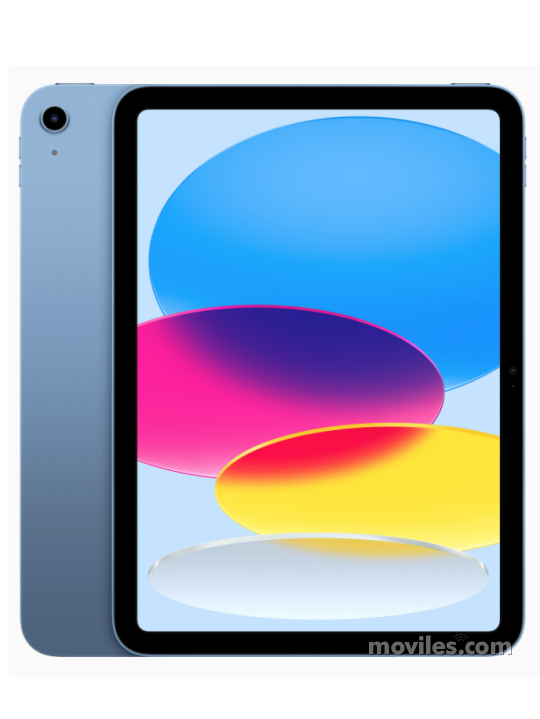 Fotografías Frontal de Tablet Apple iPad (2022) Azul. Detalle de la pantalla: Pantalla de inicio