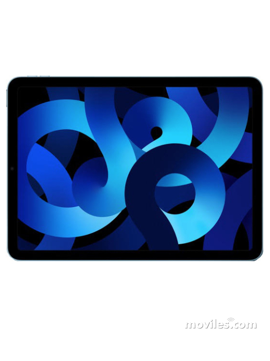 Fotografías Frontal de Tablet Apple iPad Air (2022) Azul. Detalle de la pantalla: Pantalla de inicio