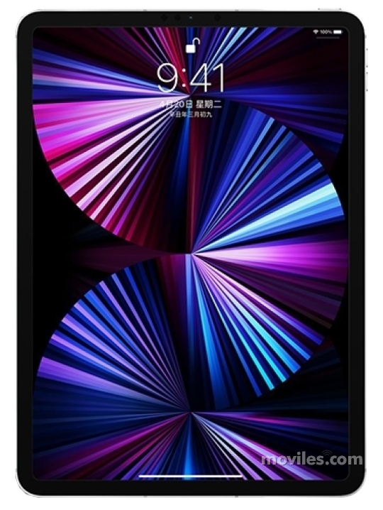 Fotografías Varias vistas de Tablet Apple iPad Pro 11 (2021) Plata y Gris Espacial. Detalle de la pantalla: Varias vistas