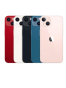 Fotografías Varias vistas de Apple iPhone 13 Azul y Blanco dorado y Negro y Rojo y Rosa. Detalle de la pantalla: Varias vistas