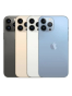 Fotografías Trasera de Apple iPhone 13 Pro Max Plata y Grafito y Oro. Detalle de la pantalla: No se ve la pantalla