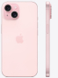 Fotografías Trasera de Apple iPhone 15 Rosa. Detalle de la pantalla: No se ve la pantalla