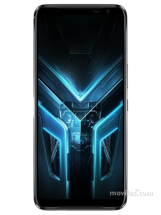 Fotografías Varias vistas de Asus ROG Phone 3 Strix Negro. Detalle de la pantalla: Varias vistas