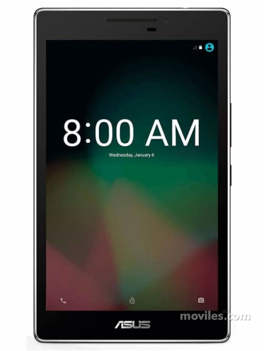 Fotografías Varias vistas de Tablet Asus ZenPad 8 M800M Gris y Dorado. Detalle de la pantalla: Varias vistas