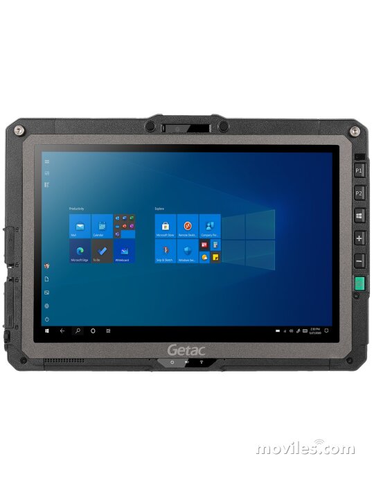 Fotografías Varias vistas de Tablet Getac UX10 Negro. Detalle de la pantalla: Varias vistas