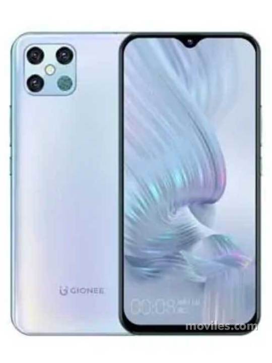 Fotografías Varias vistas de Gionee K3 Pro Blanco perla y Verde. Detalle de la pantalla: Varias vistas