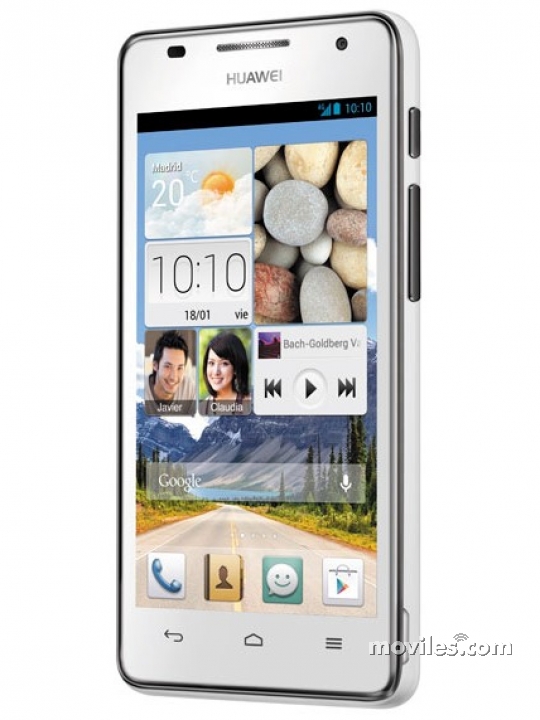 Fotografías Frontal de Huawei Ascend G526 Blanco. Detalle de la pantalla: Pantalla de inicio