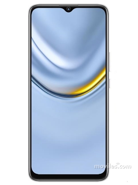 Fotografías Varias vistas de Huawei Honor Play 20 Azul y Blanco y Negro y Rosa. Detalle de la pantalla: Varias vistas