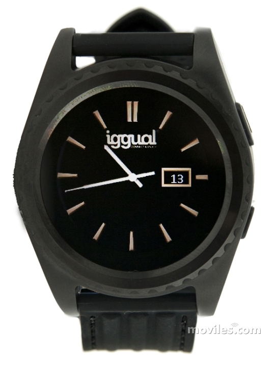 Fotografías Varias vistas de Iggual Smartwatch EVO1 Plata y Negro. Detalle de la pantalla: Varias vistas