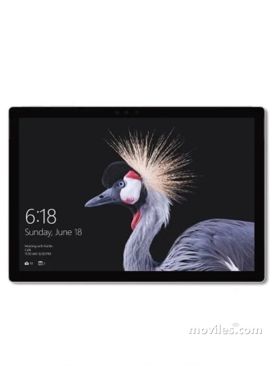 Fotografías Varias vistas de Tablet Microsoft Surface Pro 5 Gris. Detalle de la pantalla: Varias vistas