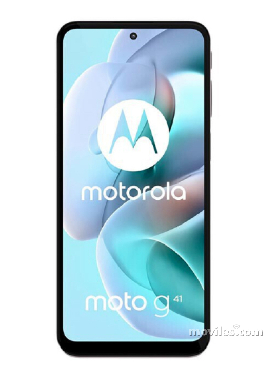 Fotografías Frontal de Motorola Moto G41 Negro. Detalle de la pantalla: Pantalla de inicio