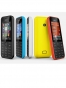 Fotografías Varias vistas de Nokia 208 Amarillo y Azul eléctrico y Blanco y Negro y Rojo. Detalle de la pantalla: Varias vistas