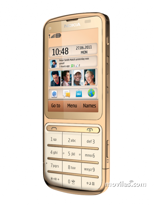 Imagen 3 Nokia C3-01 Gold Edition