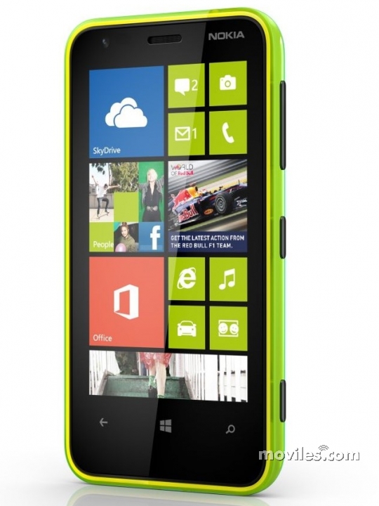 Fotografías Frontal de Nokia Lumia 620 Lima. Detalle de la pantalla: Pantalla de inicio