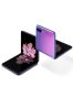 Fotografías Varias vistas de Samsung Galaxy Z Flip Dorado y Negro y Púrpura. Detalle de la pantalla: Varias vistas