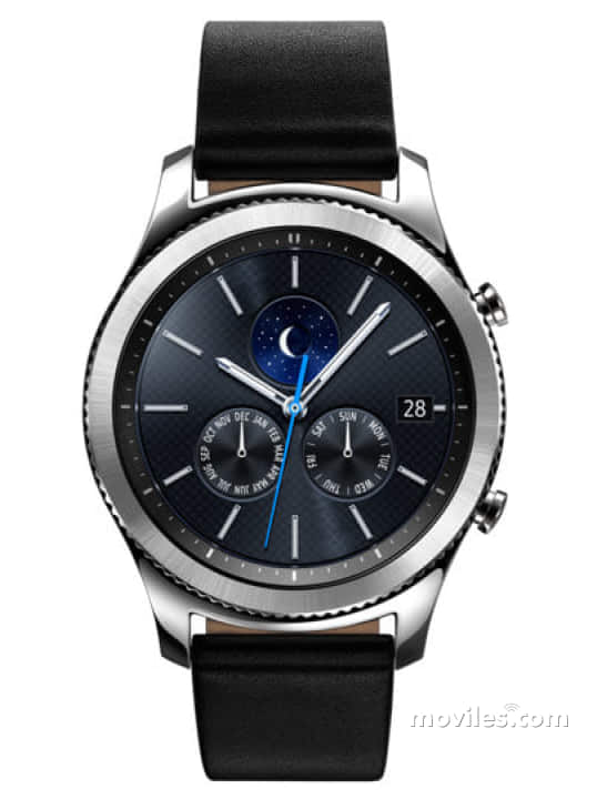 Fotografías Varias vistas de Samsung Gear S3 classic Plata. Detalle de la pantalla: Varias vistas