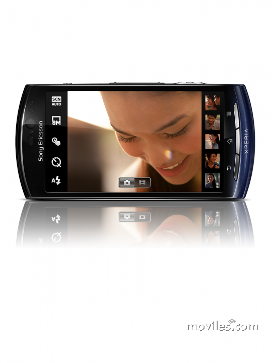 Fotografías de Sony Ericsson Xperia Neo . Detalle de la pantalla: 