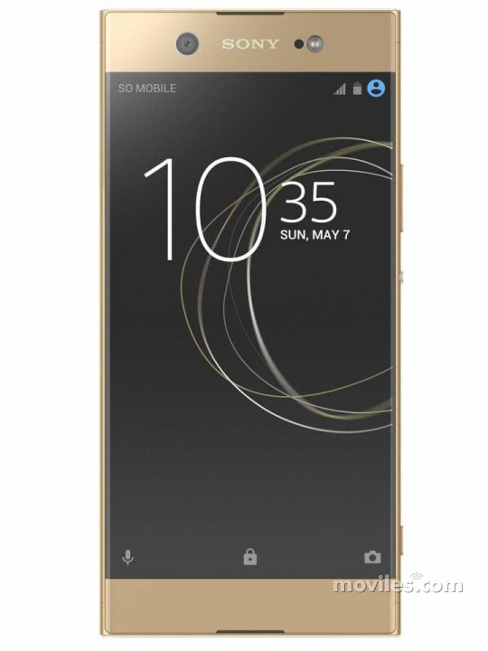 Fotografías Varias vistas de Sony Xperia XA1 Ultra Blanco y Dorado y Negro y Rosa. Detalle de la pantalla: Varias vistas