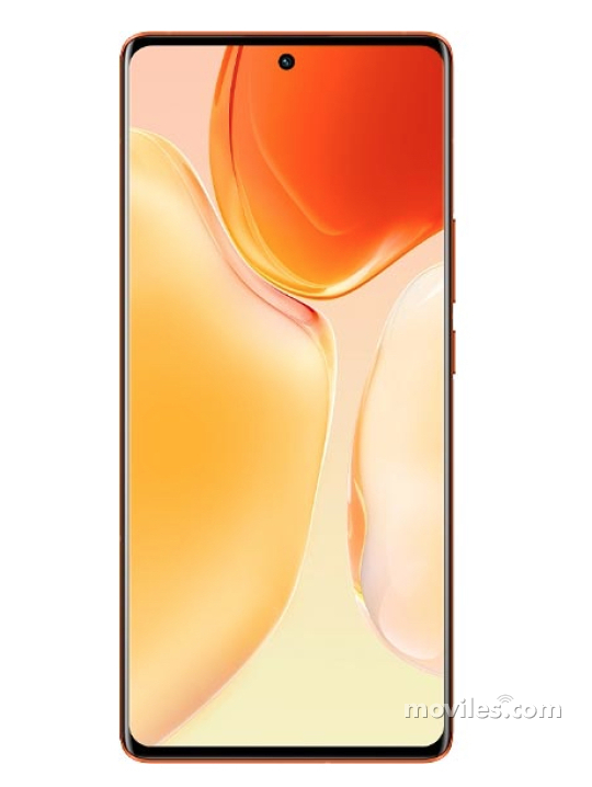 Fotografías Frontal de Vivo X70 Pro+ Naranja y Negro. Detalle de la pantalla: Pantalla de inicio