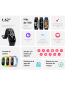 Fotografías Varias vistas de Xiaomi Smart Band 7 Azul y Naranja y Negro y Rosa y Verde y Verde oliva. Detalle de la pantalla: Varias vistas